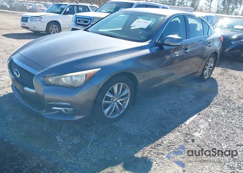 2014 Infiniti Q50 Premium z USA, uszkodzony, nr VIN JN1BV7ARXEM693629